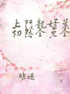 上门龙婿叶辰萧初然全免全集