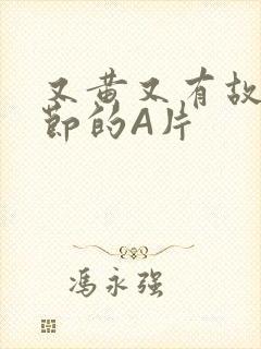 又黄又有故事情节的A片