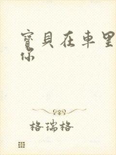 宝贝在车里想要你