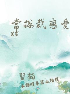 当总裁恋爱时txt