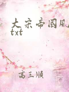 大宋帝国风云录txt