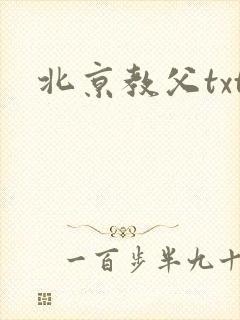 北京教父txt