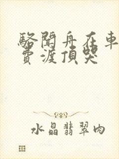 骆闻舟在车里把费渡顶哭