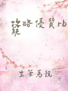 攻略优质rb系统