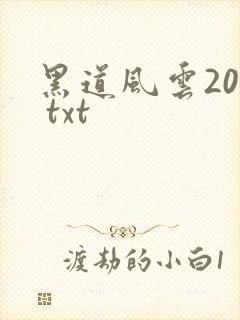 黑道风云20年 txt