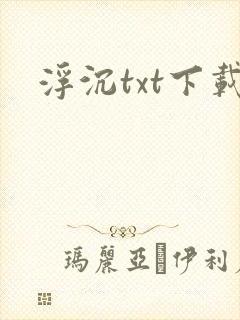 浮沉txt下载