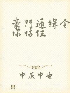 豪门通缉令老婆你站住