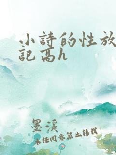 小诗的性放荡日记高h