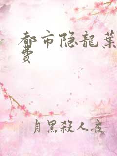 都市隐龙叶辰免费