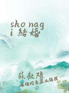 sho nagi 结婚