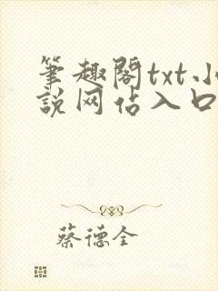 笔趣阁txt小说网站入口