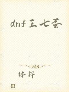 dnf王七蛋