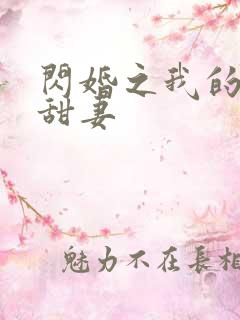 闪婚之我的惹火甜妻