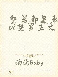 整篇都是车的doi双男主文