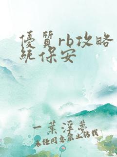 优质rb攻略系统保安