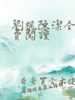 刘枫陈洁全文免费阅读