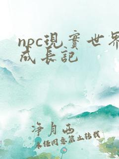 npc现实世界成长记