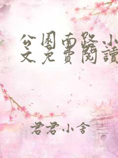 公园南路小说全文免费阅读