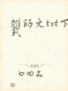 杂的文txt下载