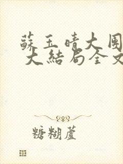 苏玉晴大团圆6 大结局全文