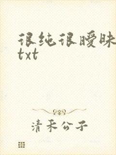 很纯很暧昧全集txt