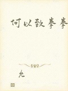 何以致拳拳番外