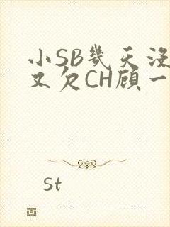 小SB几天没做又欠CH顾一成