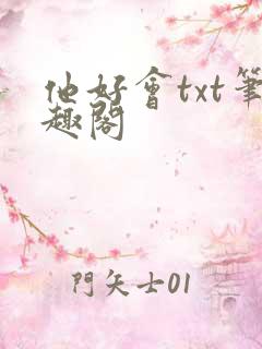 他好会txt笔趣阁