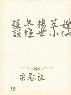 张冬杨萃嫂的小说绝世小仙医