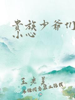 贵族少爷们 请小心