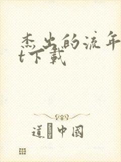 杰出的流年txt下载