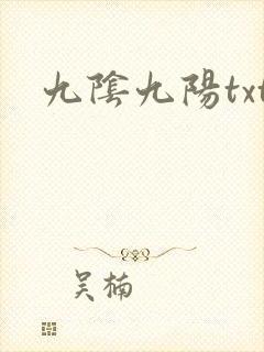 九阴九阳txt