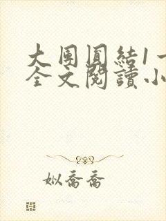 大团圆结1一6全文阅读小说