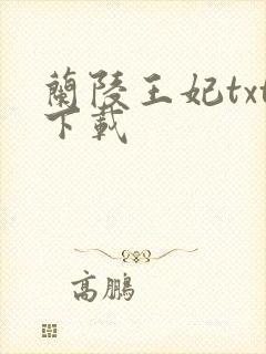 兰陵王妃txt下载