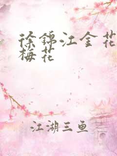 徐锦江金花瓶楷梅花