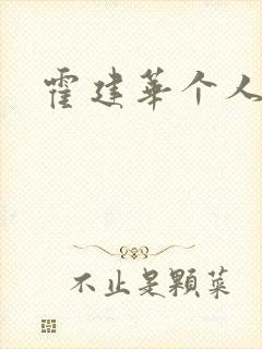 霍建华个人简历