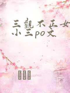 三观不正女主是小三po文