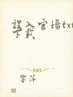 误入官场txt下载