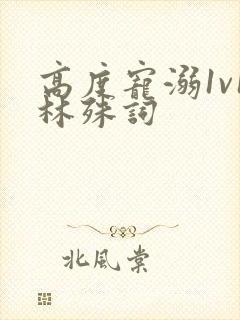 高度宠溺1v1林殊词