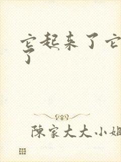 它起来了它想你了