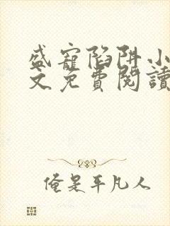 盛宠陷阱小说全文免费阅读