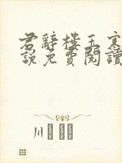 君辞楼玉寒的小说免费阅读