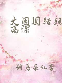 大团圆结亲情会高洁