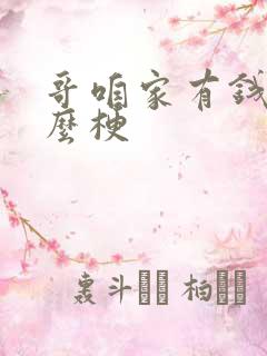 哥咱家有钱了什么梗