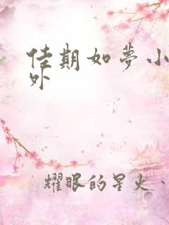 佳期如梦小说番外