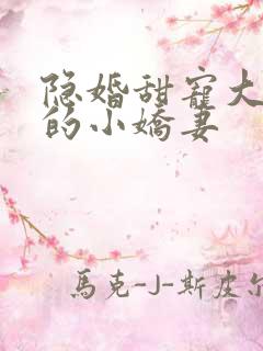 隐婚甜宠大财阀的小娇妻