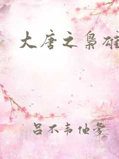 大唐之枭雄天下