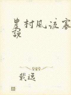 农村风流寡妇小说