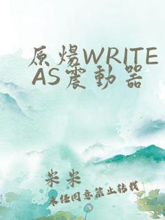 原炀WRITE AS震动器