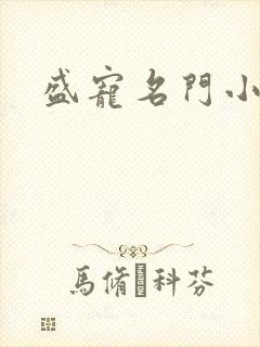 盛宠名门小夫人